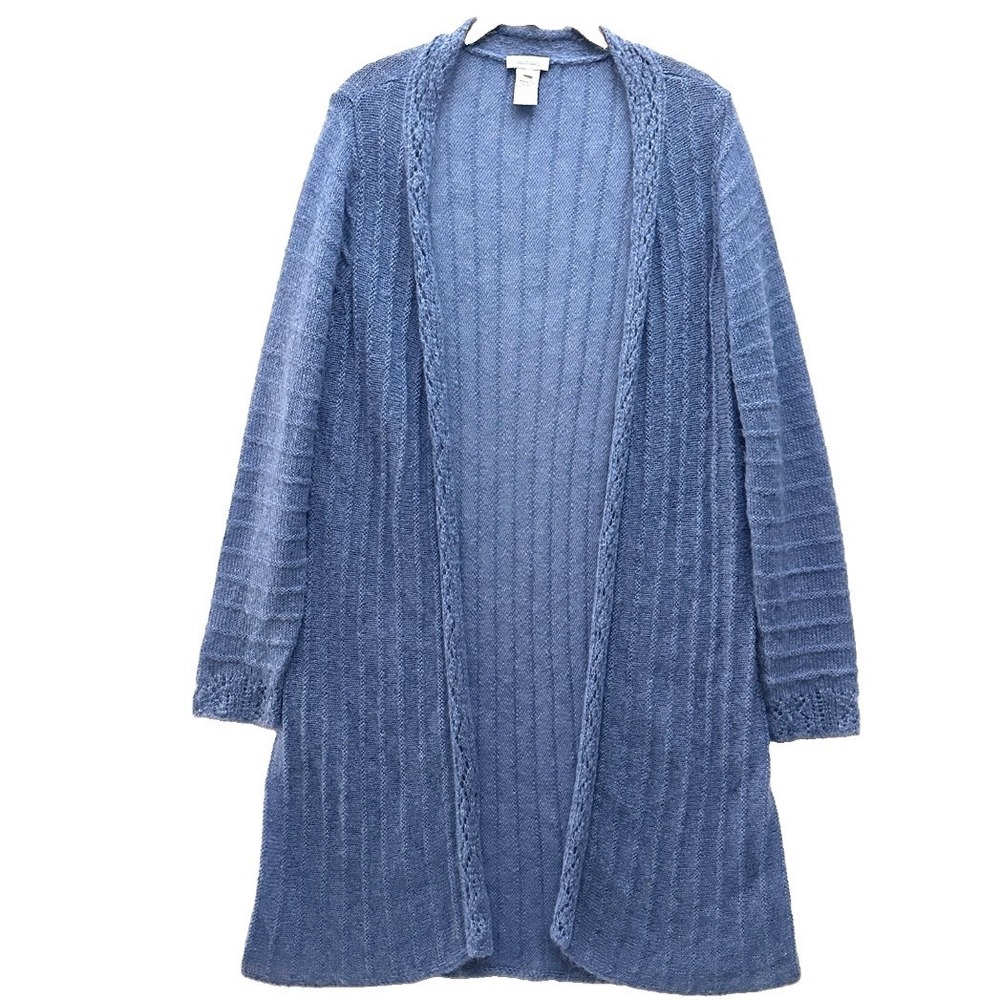 Sundance S Wool Kid Mohair Blend Open Front Longline Cardigan Sweater Duster